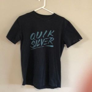 Black Quicksilver tee shirt.